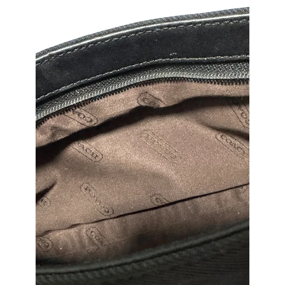 Coach Y2K VTG Mercer Demi 7407 black nylon mini shoulder bag clutch purse